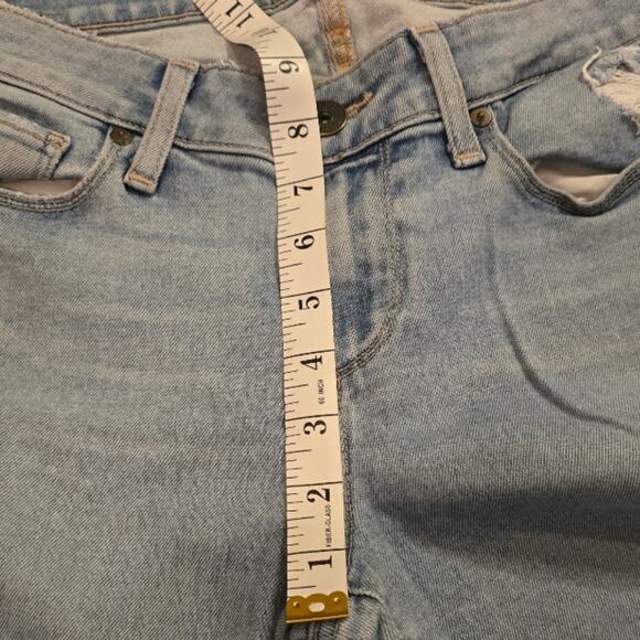 Paige Verdugo Crop Light Wash Distressed Jeans Size 29‎ - Picture 2 of 10